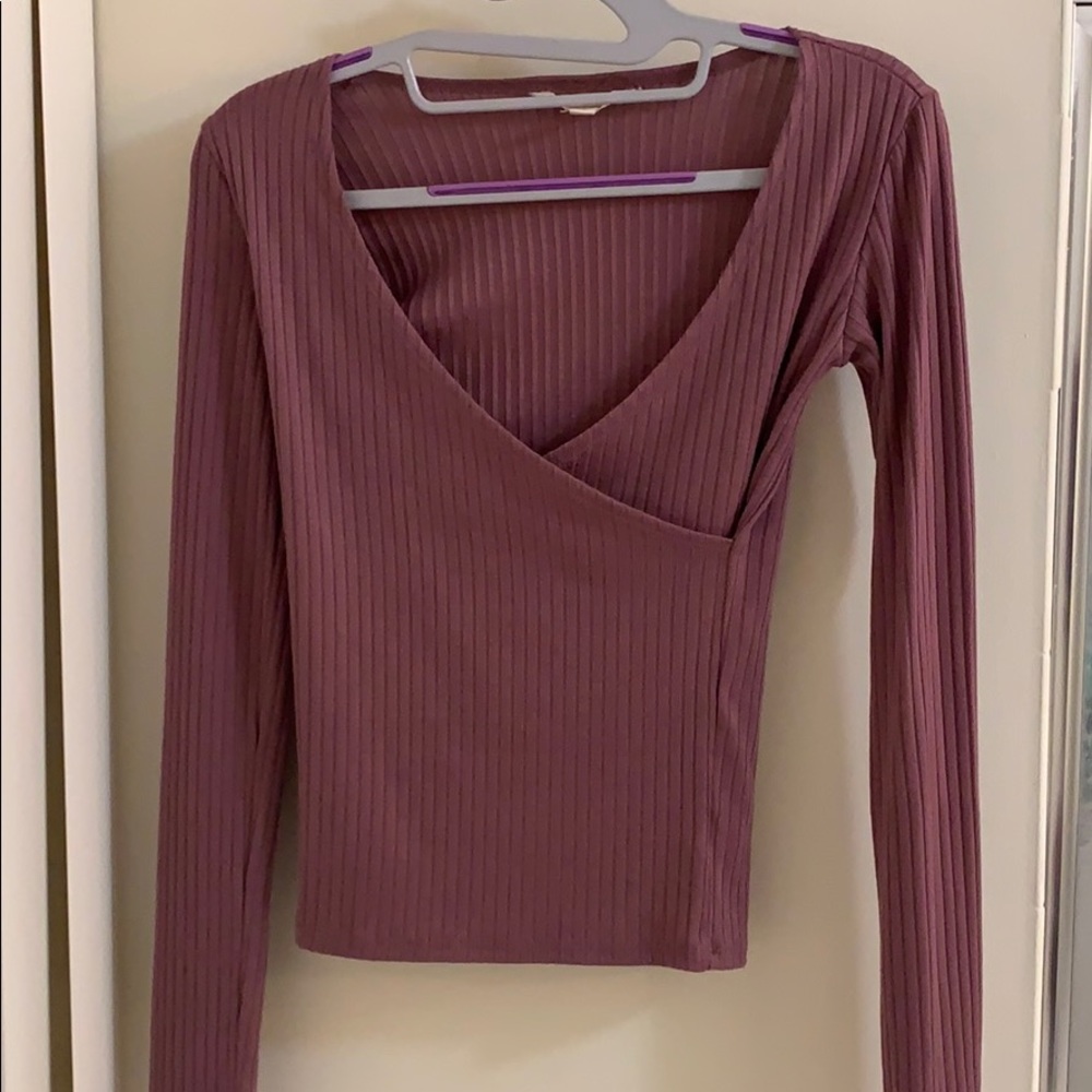 Long Sleeve Ribbed Top
